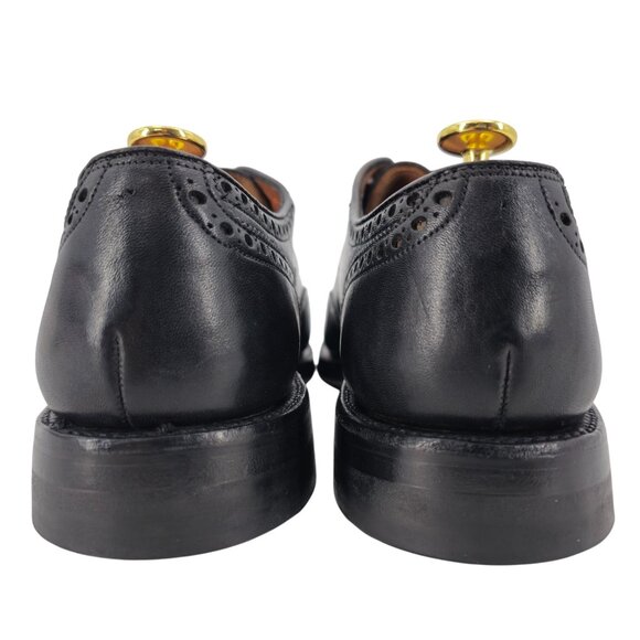 Nettleton USA Mens Size 10.5N Black Handmade Leather Dress Shoes Wingtip Oxfords - Picture 6 of 12